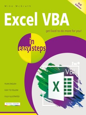 cover image of Excel VBA in easy steps